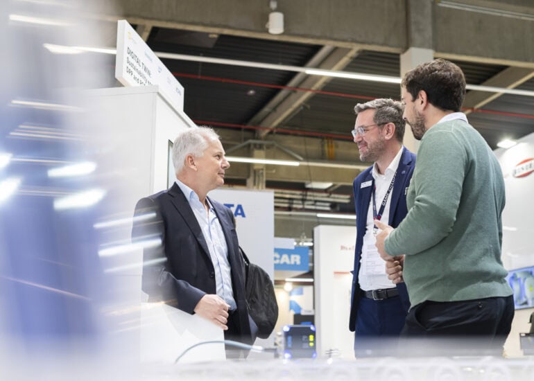 Messefotografie auf der SPS in Nuernberg 2023 fotografiert vom Industriefotografen und Architekturfotografen Uwe Mühlhäusser